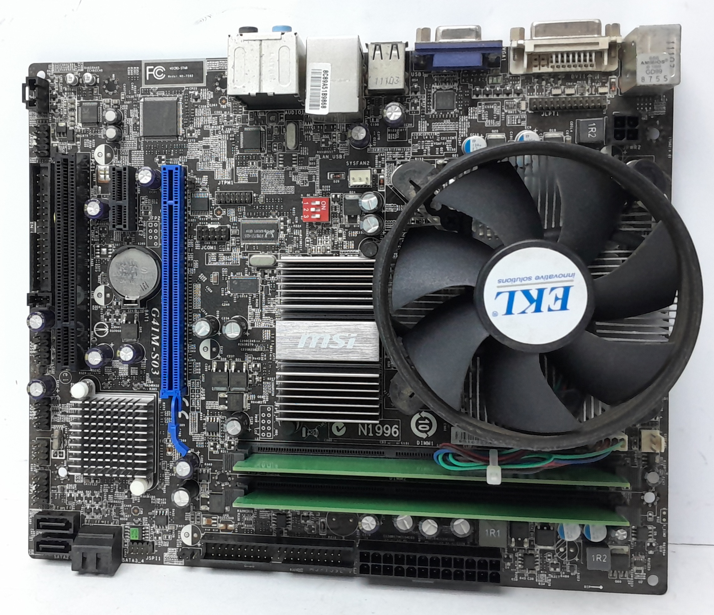 20241230_230531 MSI Motherboard Intel Pentium E5700 With I/O Shield G41M-S03 LGA775 DDR3 MICRO ATX - Image 1
