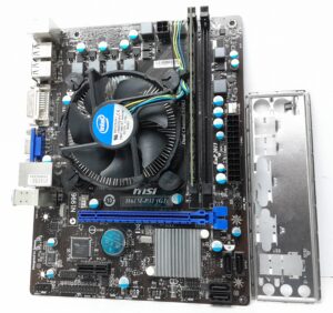 MSI Motherboard Intel i3-3240 With I/O Shield H61M-P31 (G3) LGA1155 DDR3 MICRO ATX