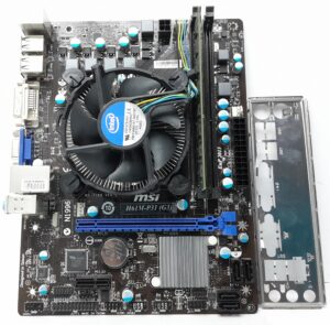 MSI Motherboard Intel i3-3240 With I/O Shield H61M-P31 (G3) LGA1155 DDR3 MICRO ATX - Image 2