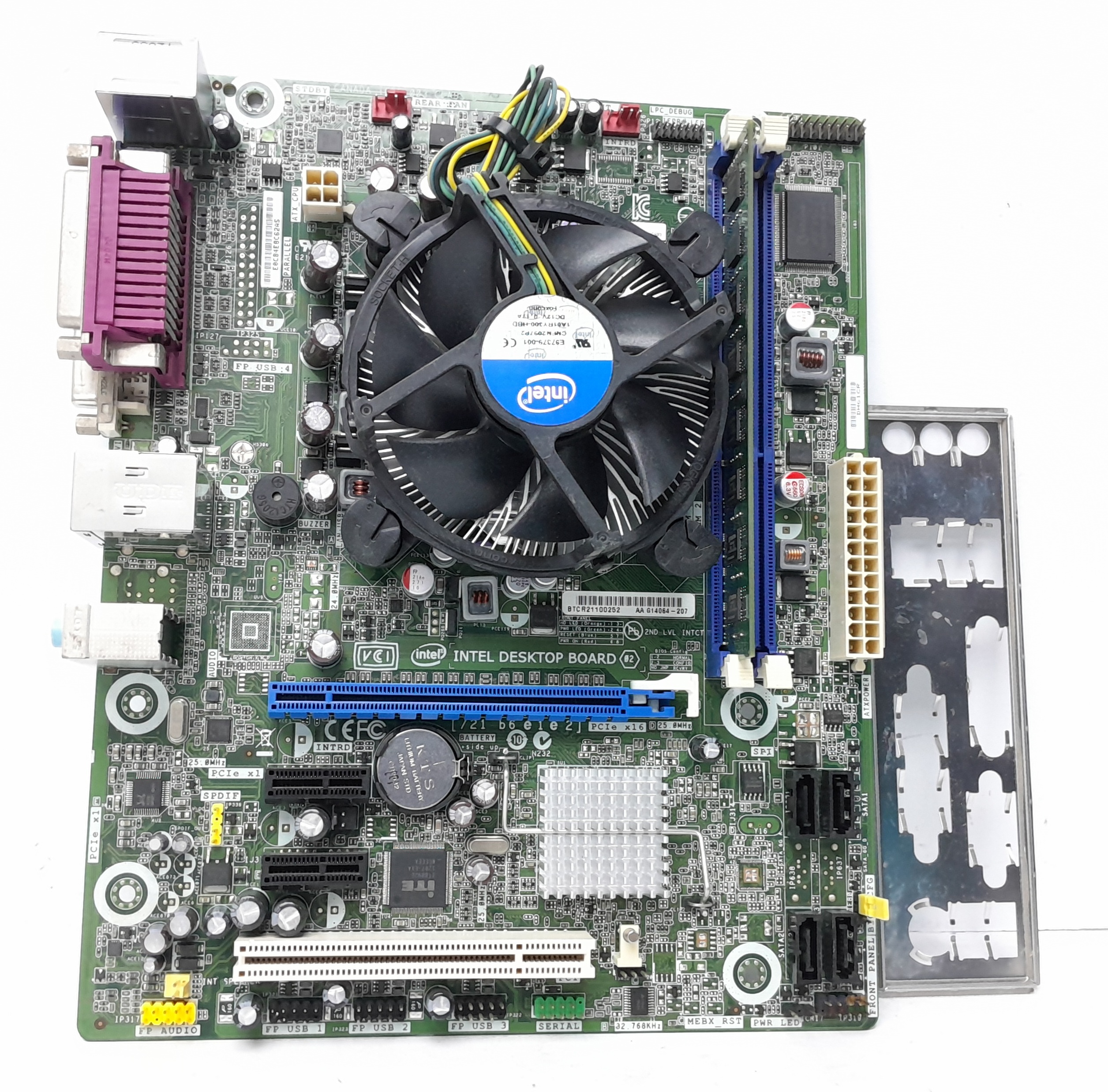 20241230_233523 Intel Motherboard Intel i3-2120 With I/O Shield DH61CR LGA1155 DDR3 MICRO ATX - Image 1