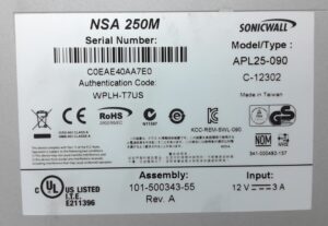 SonicWall Network Security Firewall Appliance NSA 250M APL25-090 - Image 3
