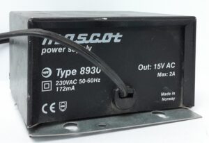 Mascot 15V Power Supply 8930