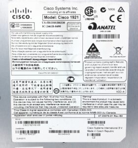 Cisco PoE Integrated Service Router Cisco 1900 Series 1921 - Image 3