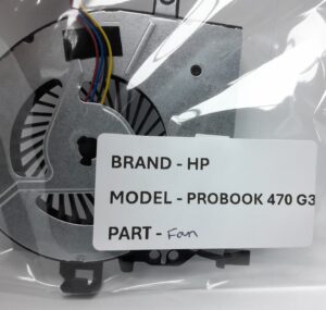 HP Probook 470 G3 Laptop Cooling Fan - Image 3