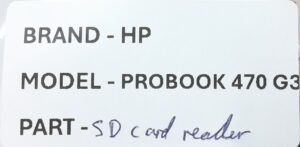 HP Probook 470 G3 Laptop SD Card Reader - Image 3