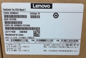 Lenovo ThinkCentre Tiny VESA Mount 4XF0N03161 - Image 3