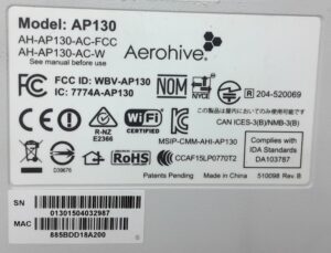 Aerohive Networks Dual Band PoE Wireless Access Point AP130 - Image 3