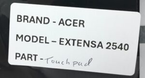 Acer Extensa 2540 Laptop Touchpad - Image 3