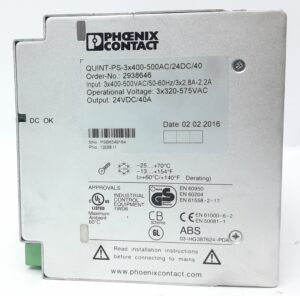 Phoenix Contact 300W Power Supply Unit QUINT-PS-3×400-500AC/24DC/40 - Image 3
