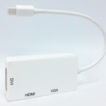 3 in 1 Mini DisplayPort Converter to HDMI DVI VGA HDMI DVI VGA - Joblot x3