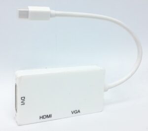 3 in 1 Mini DisplayPort Converter to HDMI DVI VGA HDMI DVI VGA - Joblot x3
