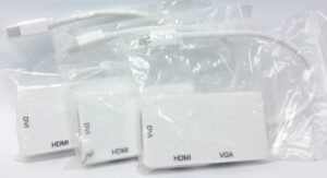 3 in 1 Mini DisplayPort Converter to HDMI DVI VGA HDMI DVI VGA - Joblot x3 - Image 3