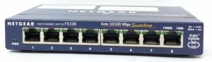 Netgear 8 Port 10/100 Fast Ethernet Switch Prosafe FS108 v2