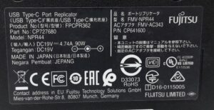 Fujitsu USB Type C Port Replicator Docking Station CP727680 (NPR44) - Image 3