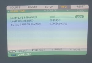 Nec VGA Projector with 2818 Lamp Hours Used NP110 - Image 2