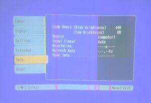 Epson VGA Projector with 44 Lamp Houers Used EMP-62 - Image 2