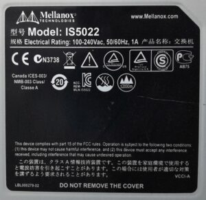 Mellanox Switch 8 Ports IS5022 - Image 3