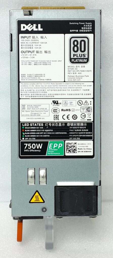 Dell 750W Power Supply Unit D750E-S6 - Image 2