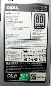 Dell 750W Power Supply Unit D750E-S6 - Image 3