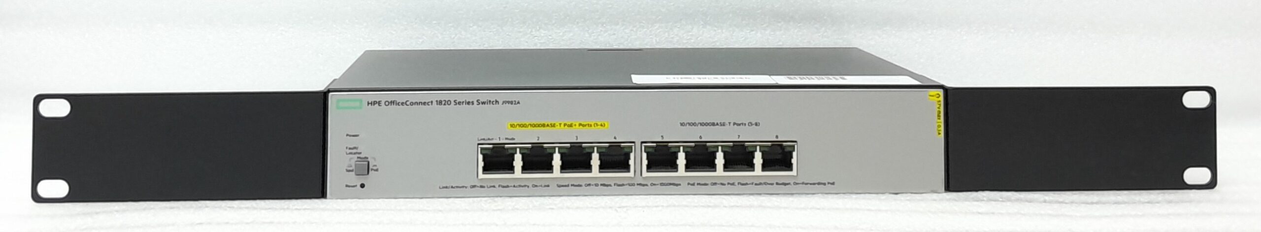 20250214_004459 HPE 8 Port PoE+ Gigabit Switch OfficeConnect 1820 J9982A - Image 1