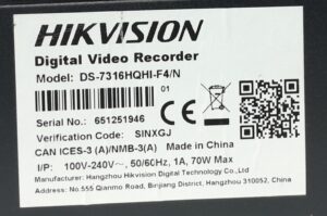 Hikvision Digital Video Recorder DS-7316HQHI-F4/N - Image 3