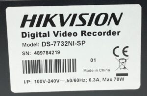Hikvision Digital Video Recorder DS-7732NI-SP - Image 3