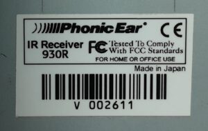Phonic Ear Front Row Pro IR Receiver 930R With Bracket - Image 3