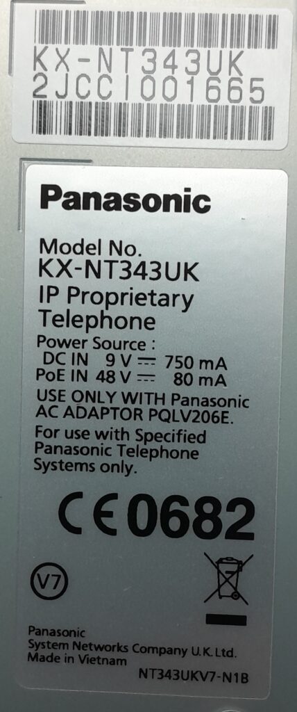 Panasonic IP Proprietary Telephone KX-NT334UK - Image 4