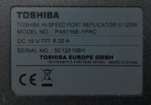 Toshiba Port Replicator PA5116E-1PRC - Image 3