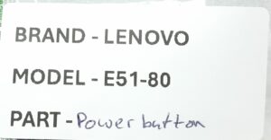Lenovo E51-80 Laptop Power Button - Image 3