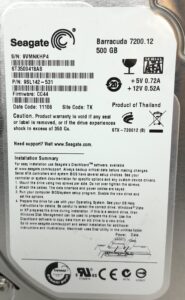 Seagate 500GB Hard Drive Barracuda 7200.12 - Image 3