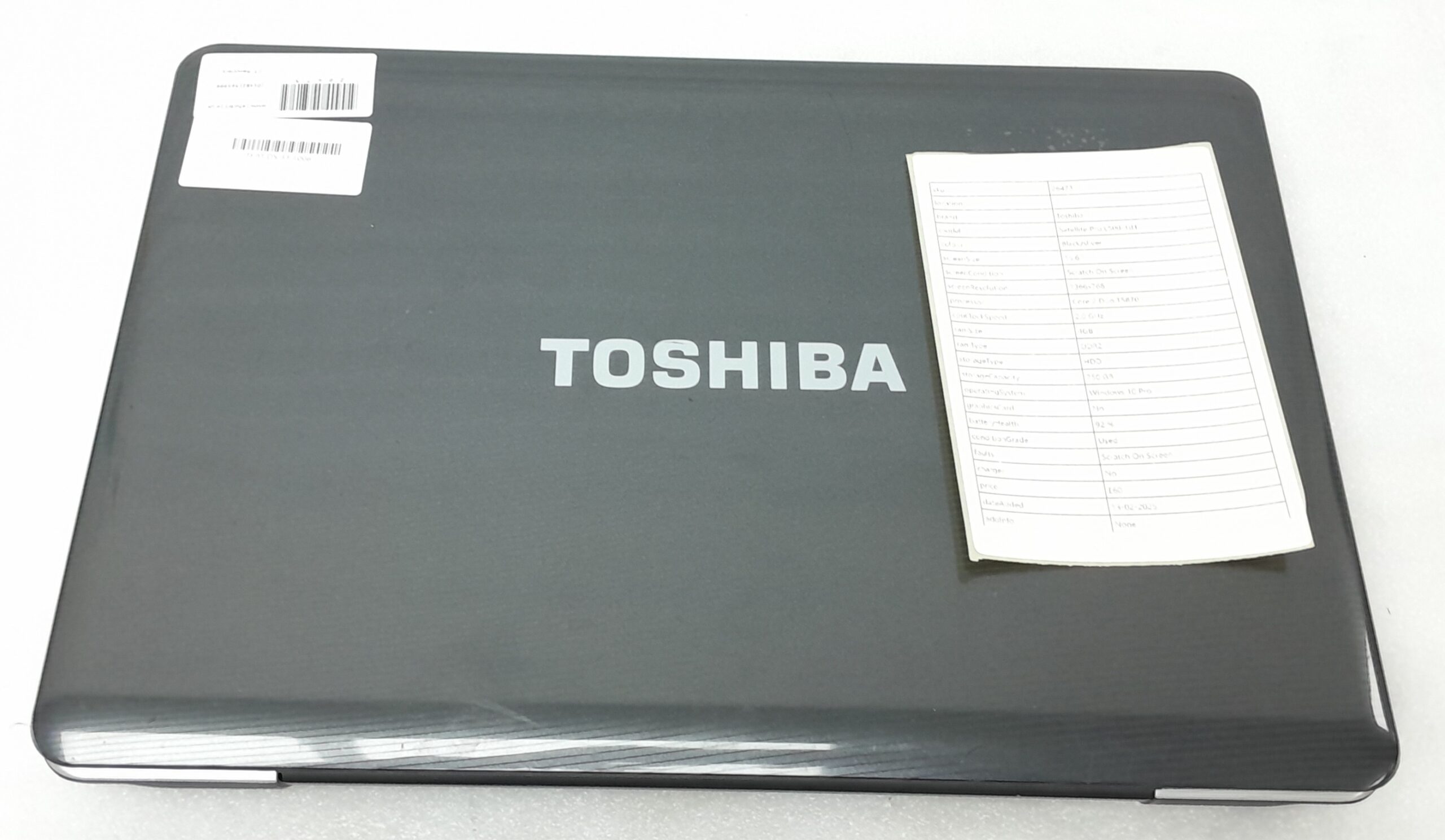 Toshiba Windows Laptop PC Satellite Pro L500-1d1 – Core 2 Duo