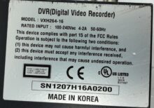 Concept Pro 16 Channels Digital Video Recorder H264 VXH264-16 - Image 3