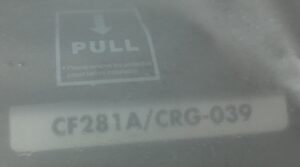 Black Toner Cartridge CF281A/CRG-039 - Image 3