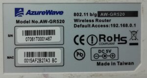 AzureWave Wireless Router AW-GR520 - Image 3