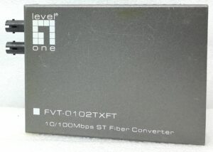 Level One 10/100Mbps ST Fiber Converter  FVT-0102TXFT - Joblot x2