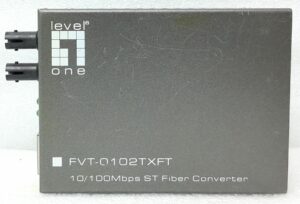 Level One 10/100Mbps ST Fiber Converter  FVT-0102TXFT - Joblot x2 - Image 2