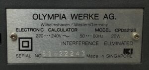 Olympia Electronic Calculator CPD5212 S - Image 3
