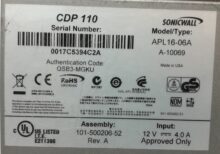 SonicWALL Security Firewall CDP 110 (APL16-06A) - Image 3