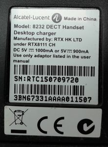 Alcatel-Lucent DECT Handset 8232 - Image 3