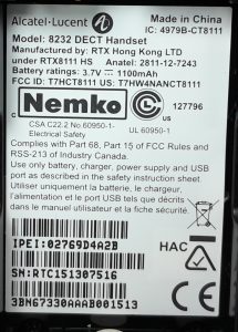 Alcatel-Lucent DECT Handset 8232 - Image 3