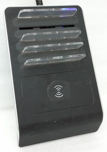 4 port USB Charging Station with QI Wireless Charging Pod 4 Port