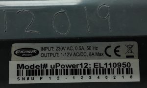 Benchmark Adjustable AC/DC 1-12V Power Supply Unit uPower12 EL110950 - Image 3
