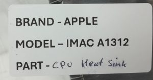 Apple IMAC A1312 CPU Heat Sink - Image 3