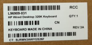 HP Keyboard L96909-031 - Image 3