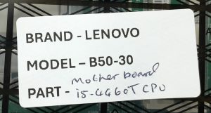 Lenovo All In One Motherboard i5-4460T CPU B50-30 - Image 3