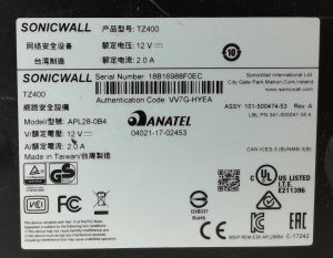 SonicWALL Network Security Firewall Appliance TZ400 (APL28-0B4) - Image 3