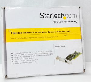 Startech .com 1 Port Low Profile Ethernet Network Card ST100SLP