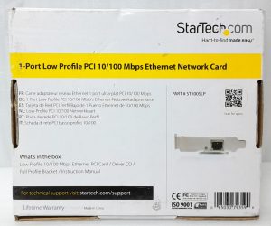 Startech .com 1 Port Low Profile Ethernet Network Card ST100SLP - Image 4