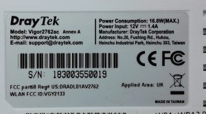 DrayTek Router Vigor2762ac Annex A - Image 3
